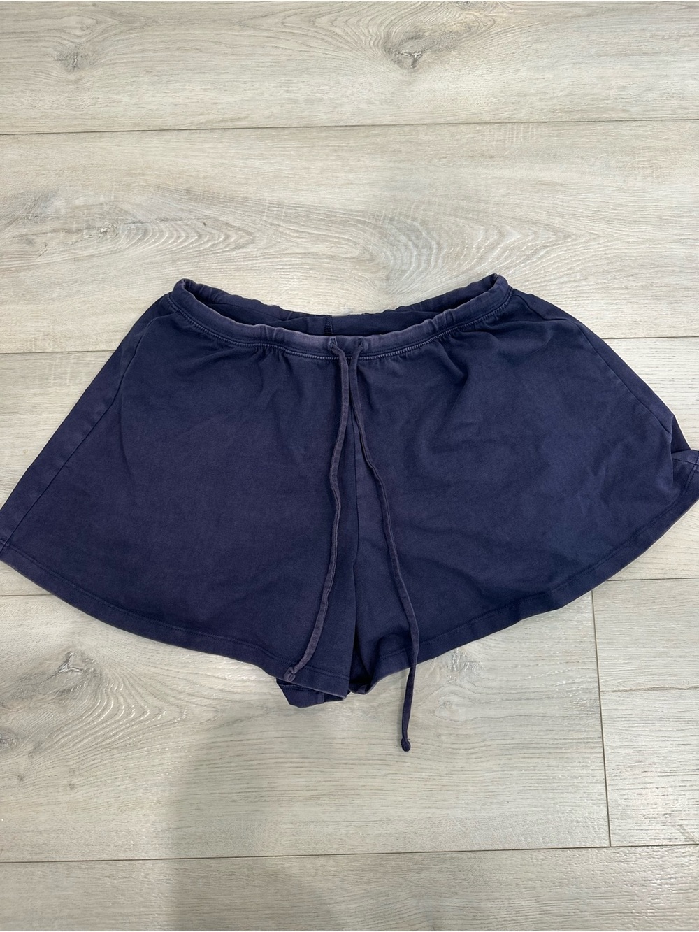 OFFLINE by Aerie Navy Blue Flowy Drawstring Lounge Shorts Size Small